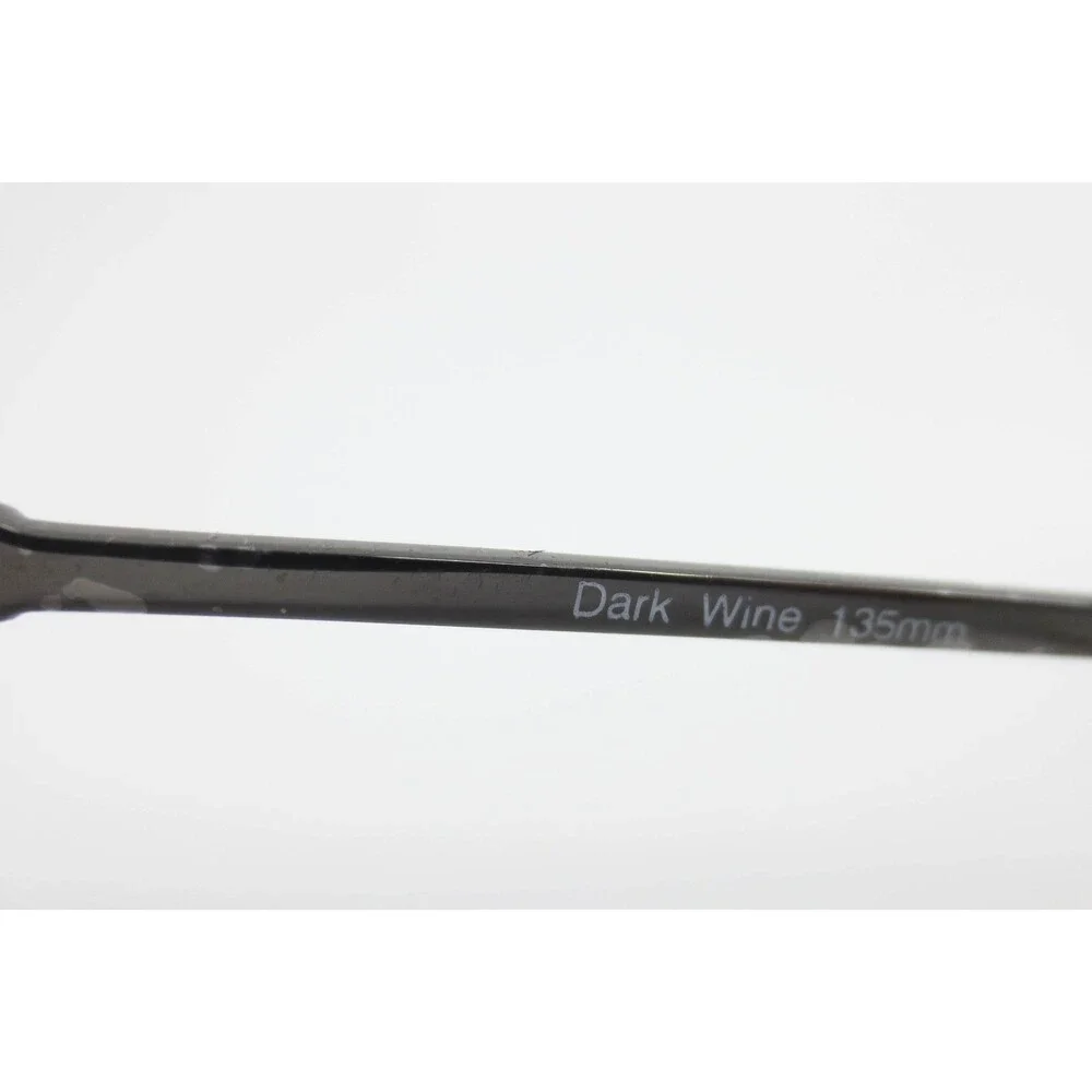 Nicole Miller Serena Dark Wine Oval Metal Eyeglass Frames 135mm Bamboo Temple